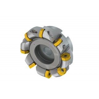 100A08R-S45ON06-C ECON ON06 43° Face Mill with Double Negative Design and Internal Coolant